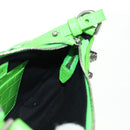 BALENCIAGA Chain Le Cagole Mini Bag Leather 2way Green 695814 Auth 185445M-22