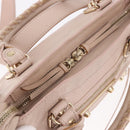 BALENCIAGA Classic Metallic Edge Mini City Bag Leather 2way Pink Auth 185449V-18