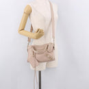 BALENCIAGA Classic Metallic Edge Mini City Bag Leather 2way Pink Auth 185449V-29