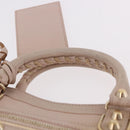 BALENCIAGA Classic Metallic Edge Mini City Bag Leather 2way Pink Auth 185449V-8