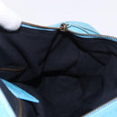 BALENCIAGA Zazigi Hand Bag Leather 2way Light Blue 128523 Auth 185450M-23