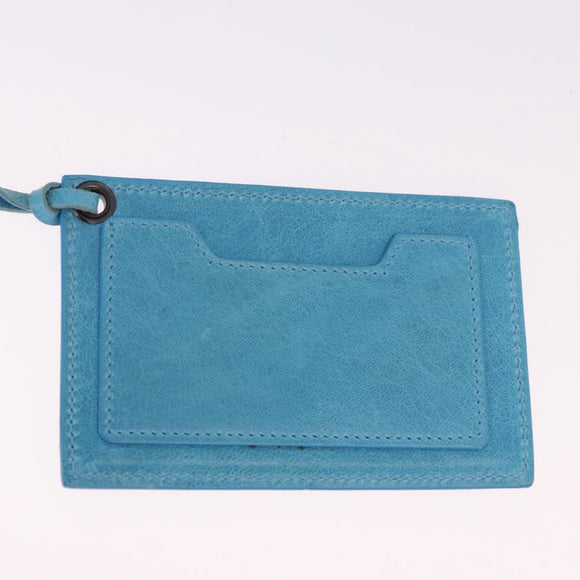 BALENCIAGA Zazigi Hand Bag Leather 2way Light Blue 128523 Auth 185450M
