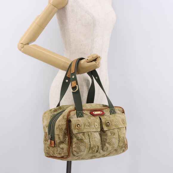 LOUIS VUITTON Monogram Fragrance Jasmine Hand Bag Khaki M95772 LV Auth 185452SAV