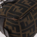 FENDI Zucca Canvas Umhängetasche Schwarz Braun Original 185459-15