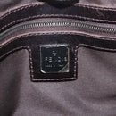 FENDI Zucca Canvas Umhängetasche Schwarz Braun Original 185459-18