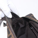 FENDI Zucca Canvas Umhängetasche Schwarz Braun Original 185459-20