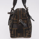 FENDI Zucca Canvas Umhängetasche Schwarz Braun Original 185459-4