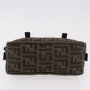 FENDI Zucca Canvas Umhängetasche Schwarz Braun Original 185459-5