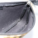 BURBERRY Nova Check Accessory Pouch PVC Beige Silver Auth 185460-19