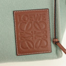 LOEWE Cushion Tote Bag Canvas Green Auth 185464V-19