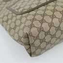 GUCCI GG Supreme Web Sherry Line Tote Bag PVC Beige 41 004 4465 Auth 185466-15