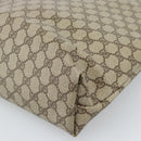 GUCCI GG Supreme Web Sherry Line Tote Bag PVC Beige 41 004 4465 Auth 185466-16
