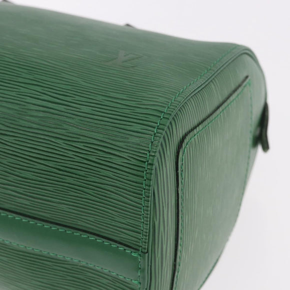LOUIS VUITTON Epi Speedy 25 Handtasche Borneo Green M43014 LV Auth 185470SAV