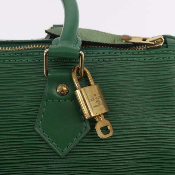 LOUIS VUITTON Epi Speedy 25 Handtasche Borneo Green M43014 LV Auth 185470SAV