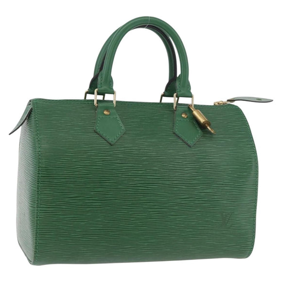 LOUIS VUITTON Epi Speedy 25 Handtasche Borneo Green M43014 LV Auth 185470SAV