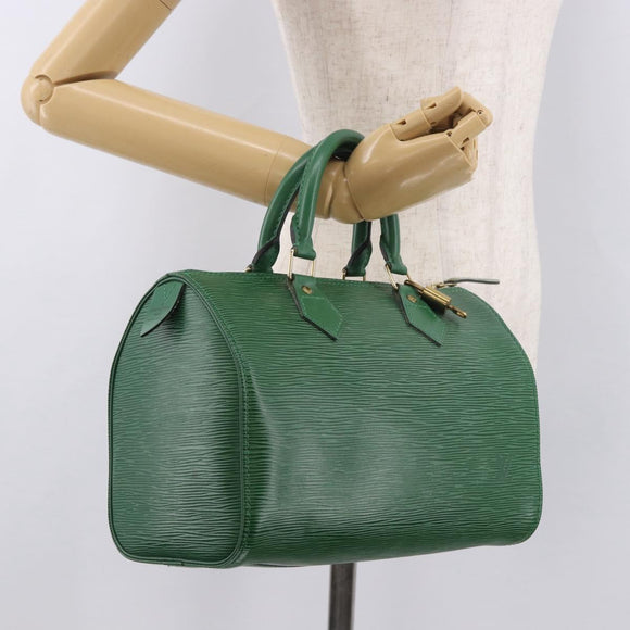 LOUIS VUITTON Epi Speedy 25 Handtasche Borneo Green M43014 LV Auth 185470SAV