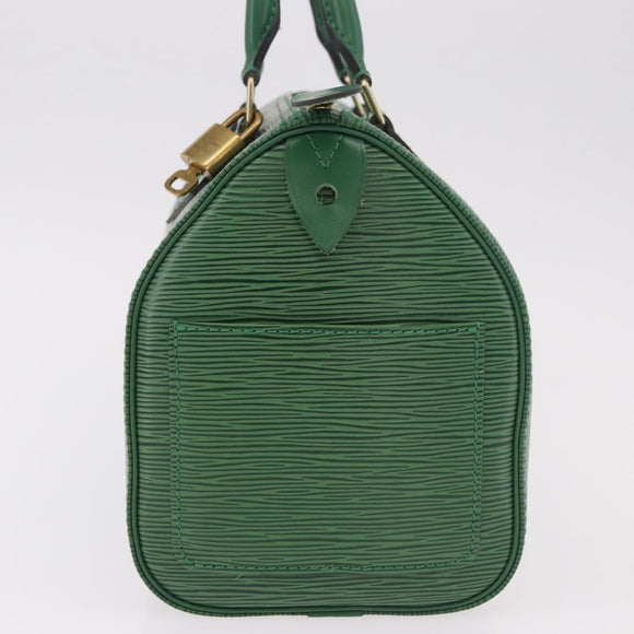 LOUIS VUITTON Epi Speedy 25 Handtasche Borneo Green M43014 LV Auth 185470SAV