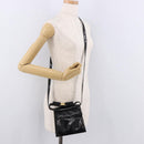 Salvatore Ferragamo Vala Shoulder Bag Patent leather 2way Black Gold Auth 185471-25