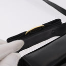 Salvatore Ferragamo Vala Shoulder Bag Patent leather 2way Black Gold Auth 185471-14