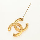 CHANEL COCO Mark Brooch metal Gold Tone CC Auth 185473V-10