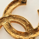 CHANEL COCO Mark Brooch metal Gold Tone CC Auth 185473V-12