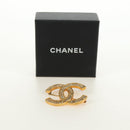 CHANEL COCO Mark Brooch metal Gold Tone CC Auth 185473V-13