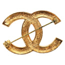 CHANEL COCO Mark Brooch metal Gold Tone CC Auth 185473V-7