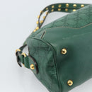 GUCCI GG Canvas Guccissima Isetan's 120th Anniversary Green Auth 185474SAM-14