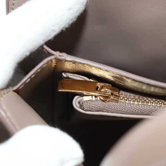 Salvatore Ferragamo Gancini Hand Bag Leather 2way Auth 185475V