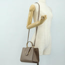 Salvatore Ferragamo Gancini Hand Bag Leather 2way Auth 185475V-30