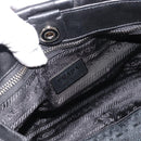 PRADA Shoulder Bag Leather Black Silver Auth 185477SAV-16