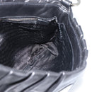 PRADA Shoulder Bag Leather Black Silver Auth 185477SAV-18