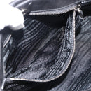 PRADA Shoulder Bag Leather Black Silver Auth 185477SAV-21