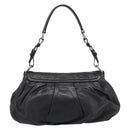 PRADA Shoulder Bag Leather Black Silver Auth 185477SAV-3