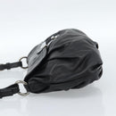 PRADA Shoulder Bag Leather Black Silver Auth 185477SAV-4