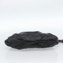 PRADA Shoulder Bag Leather Black Silver Auth 185477SAV-9