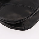 PRADA Shoulder Bag Leather Black Silver Auth 185478SAM-10