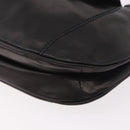 PRADA Shoulder Bag Leather Black Silver Auth 185478SAM-11