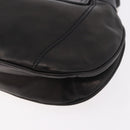 PRADA Shoulder Bag Leather Black Silver Auth 185478SAM-13