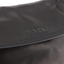 PRADA Shoulder Bag Leather Black Silver Auth 185478SAM-14