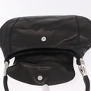 PRADA Shoulder Bag Leather Black Silver Auth 185478SAM-15