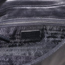 PRADA Shoulder Bag Leather Black Silver Auth 185478SAM-16