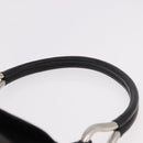 PRADA Shoulder Bag Leather Black Silver Auth 185478SAM-8
