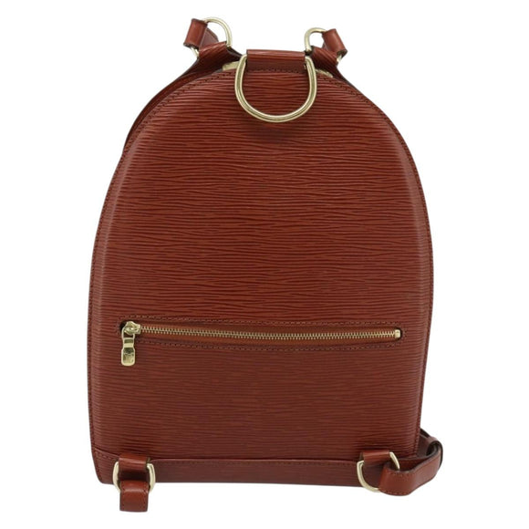 LOUIS VUITTON Epi Mabillon Backpack Brown M52233 LV Auth 185479