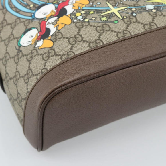 GUCCI GUCCI x Disney GG Supreme Backpack PVC Beige 552884 Auth 185480M