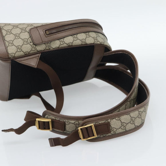 GUCCI GUCCI x Disney GG Supreme Backpack PVC Beige 552884 Auth 185480M