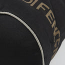 FENDI Hand Bag Canvas Black Auth 185481-10