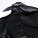 FENDI Hand Bag Canvas Black Auth 185481-18