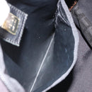 FENDI Hand Bag Canvas Black Auth 185481-19