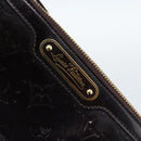 LOUIS VUITTON Monogram Vernis Trousse Cosmetics Amarante M93564 LV Auth 185484-17
